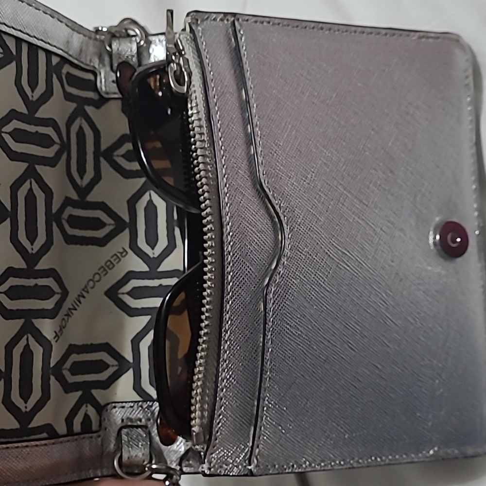 Authentic Rebecca Minkoff Silver wristlet
